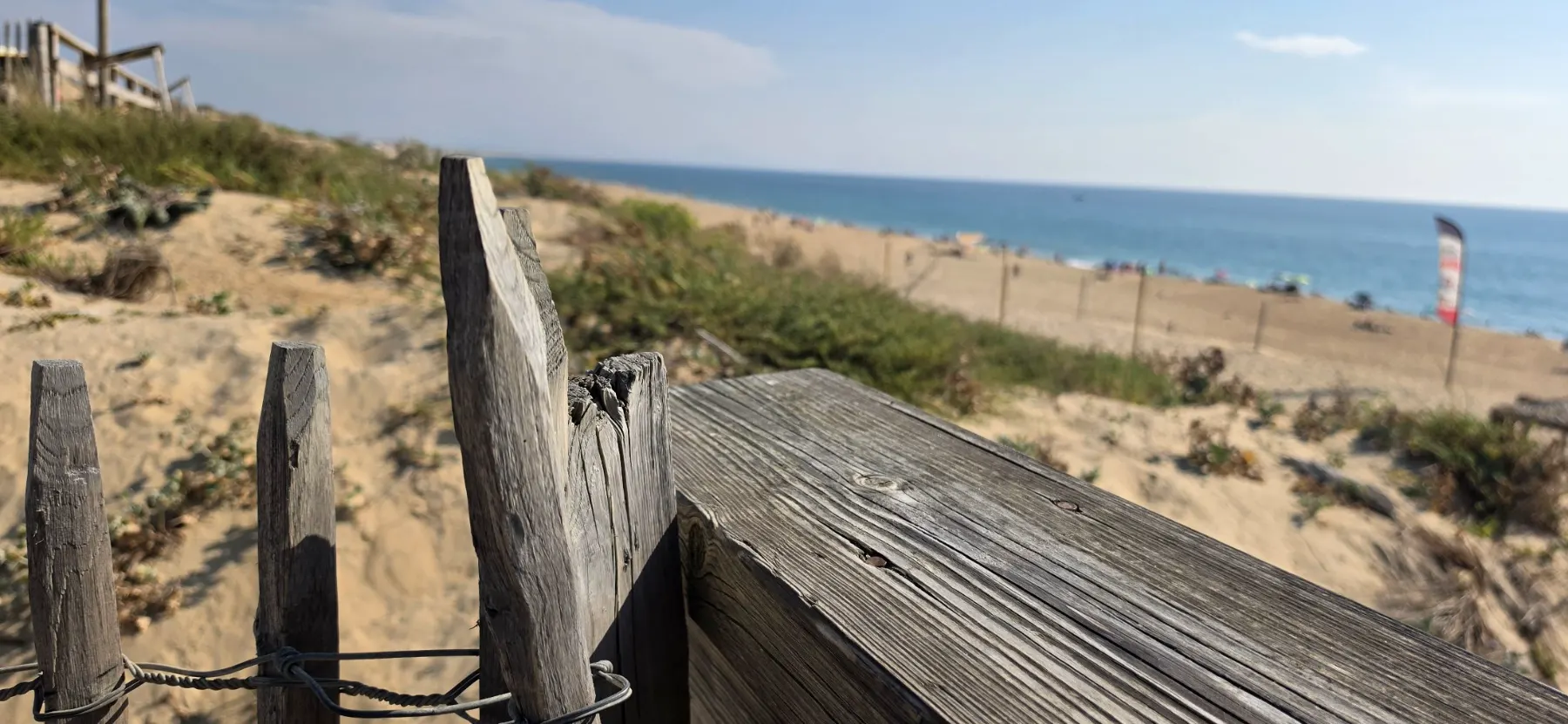 Plage et dune de l'océan Atlantique à Seignosse, Landes